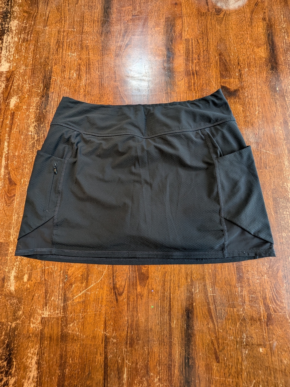 Athleta Tennis Golf Skort Womens Medium Black Athleisure Activewear Skirt Shorts